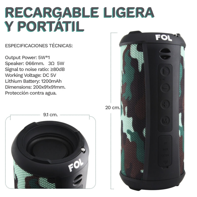 C17 BOCINA BLUETOOTH CONTRA AGUA