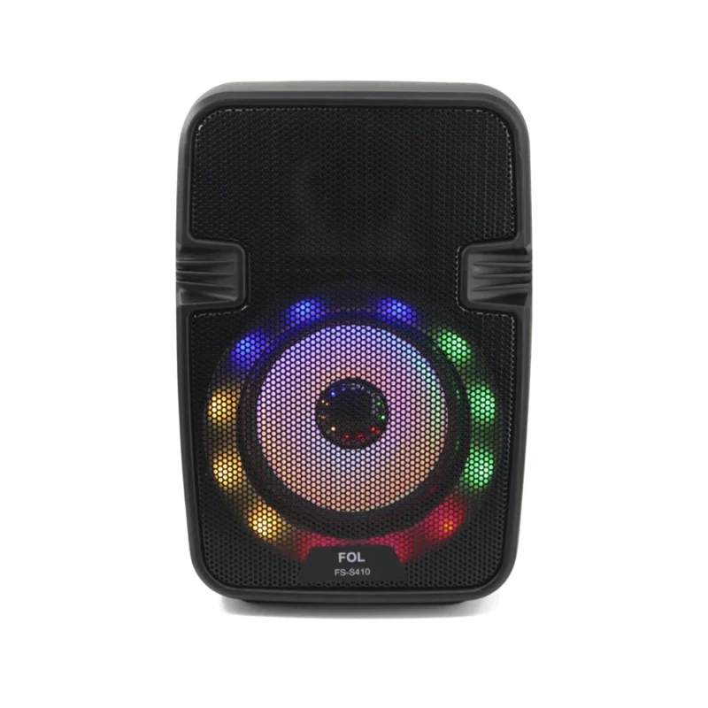 FS-S410 BOCINA CON LUZ RGB ENTRADA MICROFONO