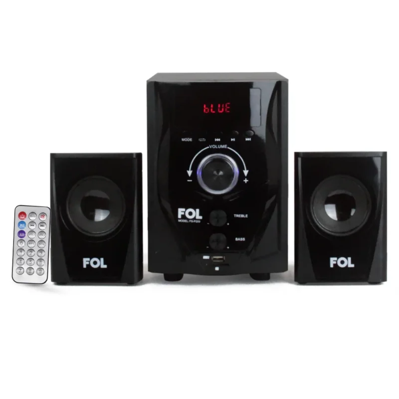 FS-P209 MINI COMPONENTE 3 BOCINAS Y CONTROL REMOTO