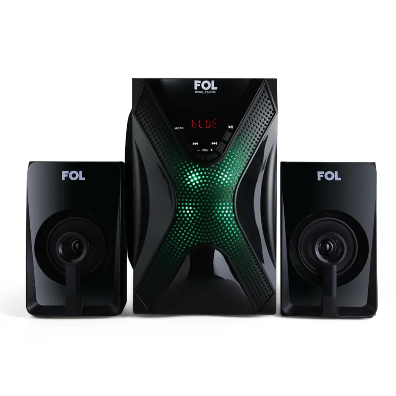 FS-P238 MINI COMPONENTE 3 BOCINAS Y CONTROL REMOTO CON LUZ