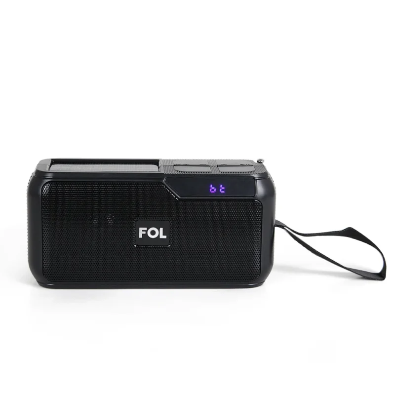 FS-S2000 SPEAKER PORTÁTIL RECARGABLE CON CELDAS SOLARES Y LÁMPARA