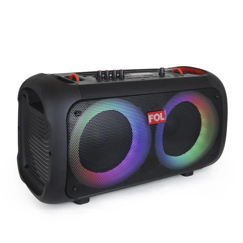 FS-L126 SPEAKER TWS RECARGABLE CON MICRÓFONO INALÁMBRICO, LUZ Y CONTROL REMOTO