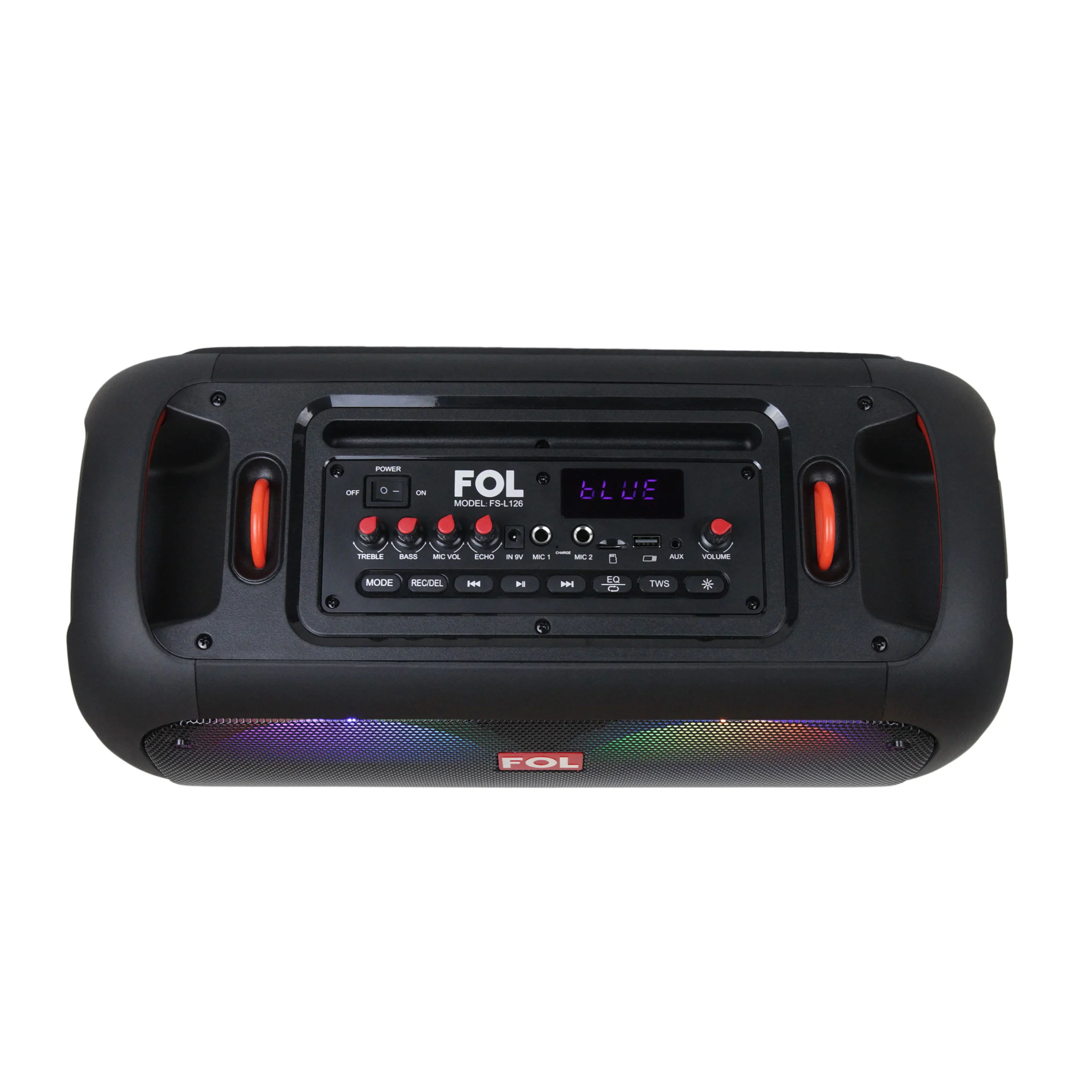 FS-L126 SPEAKER TWS RECARGABLE CON MICRÓFONO INALÁMBRICO, LUZ Y CONTROL REMOTO