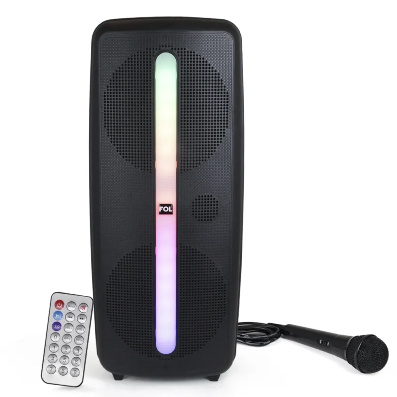 FS-L282 BOCINA TWS PORTÁTIL CON MICRÓFONO, LUZ Y CONTROL REMOTO