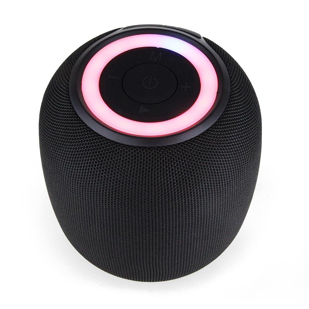 Bocina Portatil con Bluetooth Recargable con Microfono Integrado y Luz RGB
