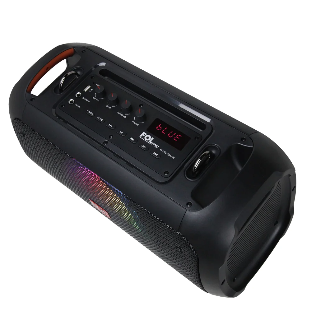 FS-L128A BOCINA TWS PORTÁTIL CON MICRÓFONO INALÁMBRICO Y ENTRADA DE GUITARRA