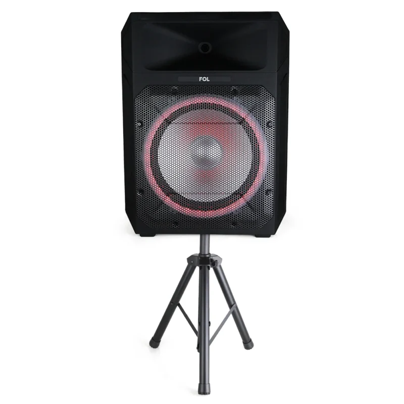 FS-L1152 BAFLE KARAOKE TWS CON MICRÓFONO ALÁMBRICO Y LUZ RGB