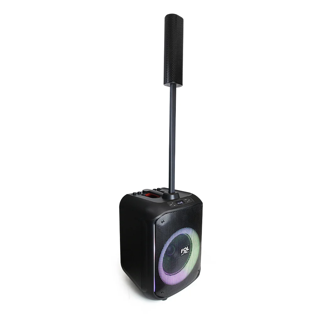FS-T828 TORRE DE SONIDO PORTÁTIL RECARGABLE CON LUZ Y MICRÓFONO