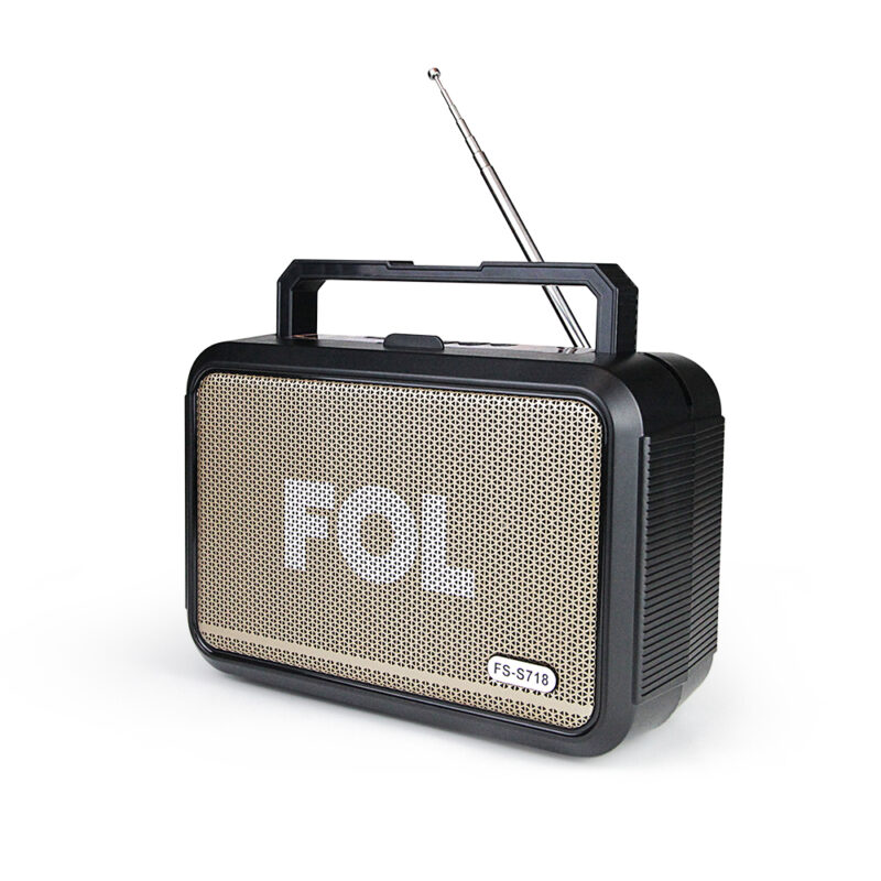 FS-S718 BOCINA BLUETOOTH PORTÁTIL RECARGA SOLAR, Y LÁMPARA