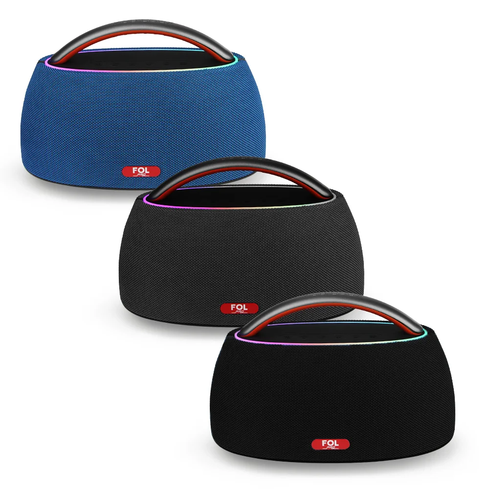 FS-R316 BOCINA TWS PORTÁTIL RECARGABLE CON LUZ RGB