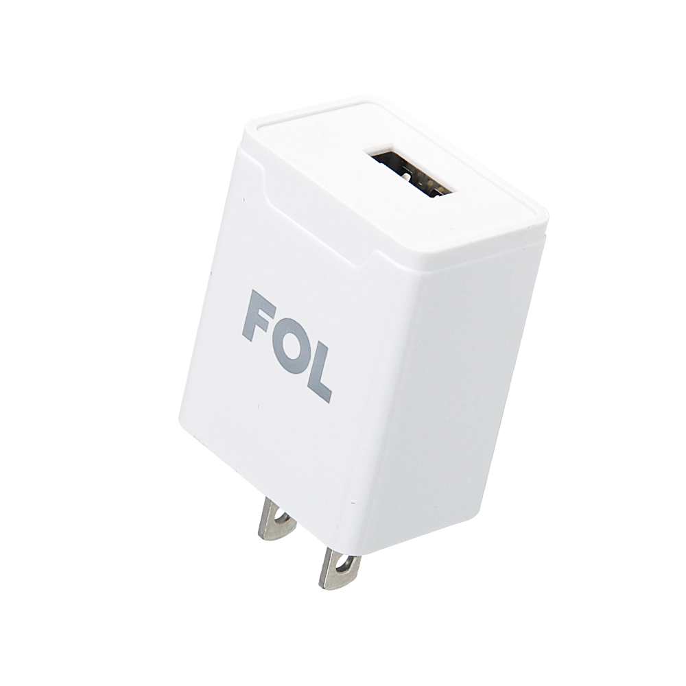 FP-U7 ADAPTADOR DE CORRIENTE 2.4A USB, COLOR BLANCO