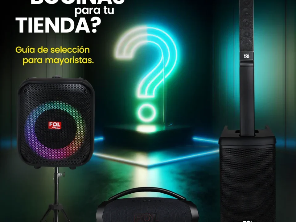 Altavoces portátiles FOL para negocio, venta al mayoreo y uso comercial en eventos o exteriores