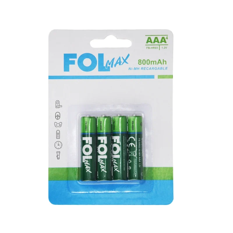 FB-HR03 BATERÍA RECARGABLE AAA, 4 PIEZAS, 800mAh / 1.2V
