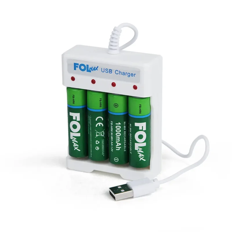 FP-U8 CARGADOR DE BATERÍAS USB ADAPTADOR PARA MODELOS AA/AAA