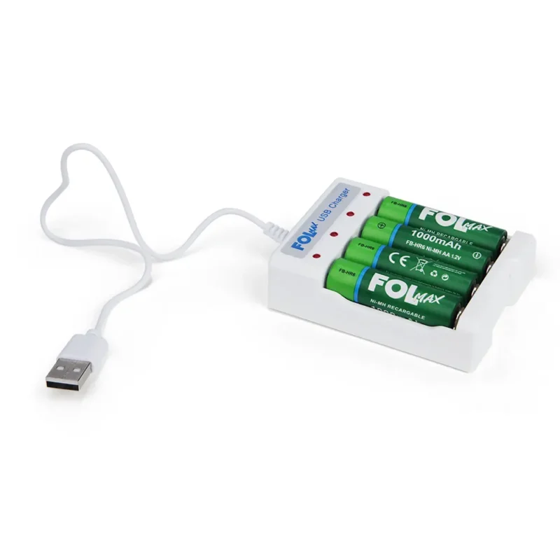 FP-U8 CARGADOR DE BATERÍAS USB ADAPTADOR PARA MODELOS AA/AAA