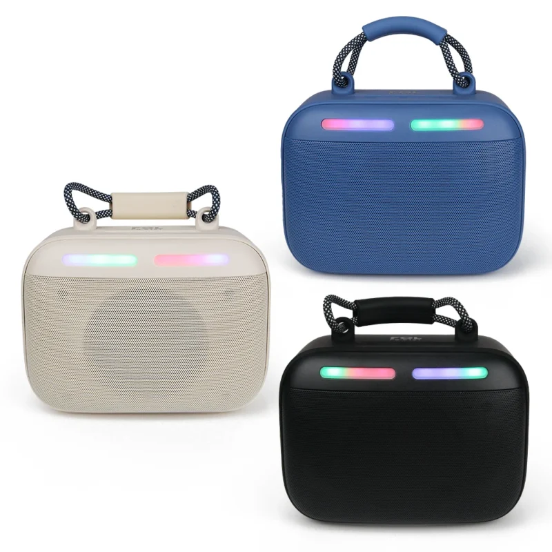 FS-S121 BOCINA TWS, RECARGABLE, CON LUZ RGB Y CORREA INTEGRADA