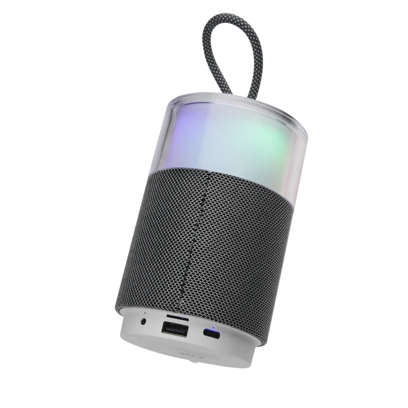 FS-S123 BOCINA BLUETOOTH TWS RECARGABLE PORTÁTIL, CON LUZ Y CORREA INTEGRADA