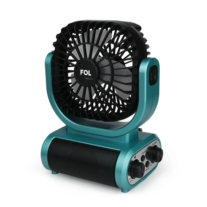 FR-16 BOCINA BLUETOOTH -TWS- CON VENTILADOR, RADIO Y CELDAS SOLARES