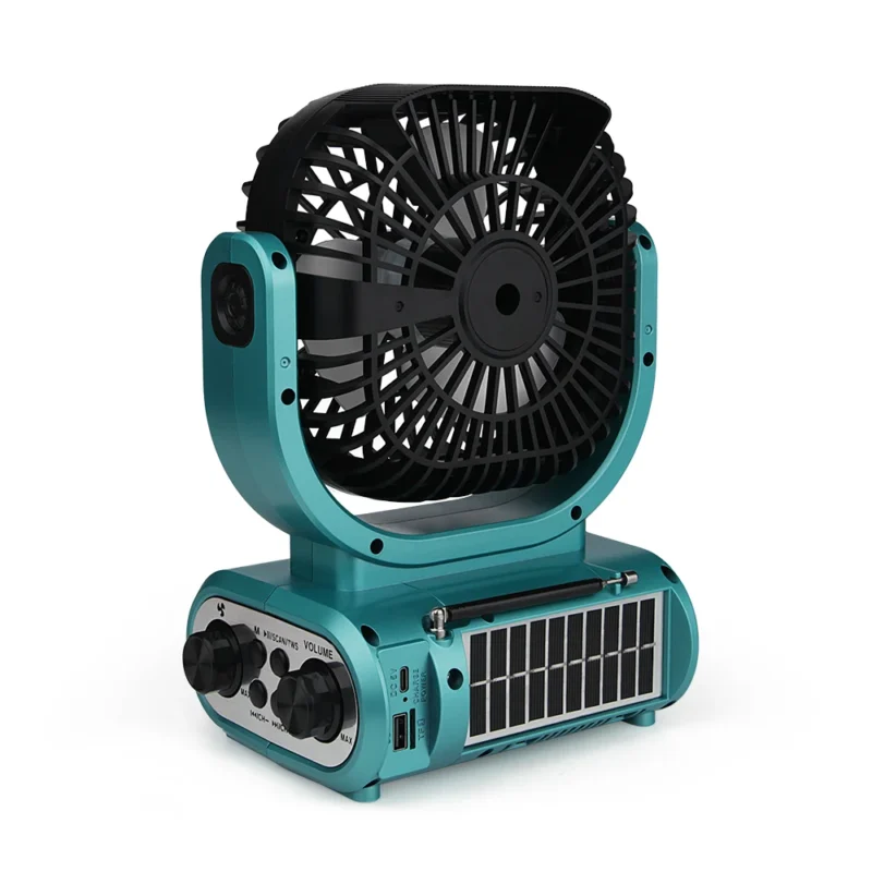 FR-16 BOCINA BLUETOOTH -TWS- CON VENTILADOR, RADIO Y CELDAS SOLARES