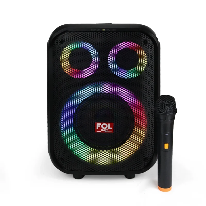 FS-L1306 BOCINA PRO TWS RECARGABLE CON LUZ RGB CON MICRÓFONO INALÁMBRICO