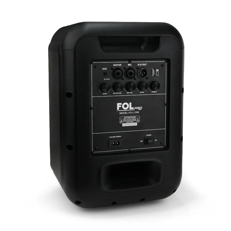 FS-L1306 BOCINA PRO TWS RECARGABLE CON LUZ RGB CON MICRÓFONO INALÁMBRICO
