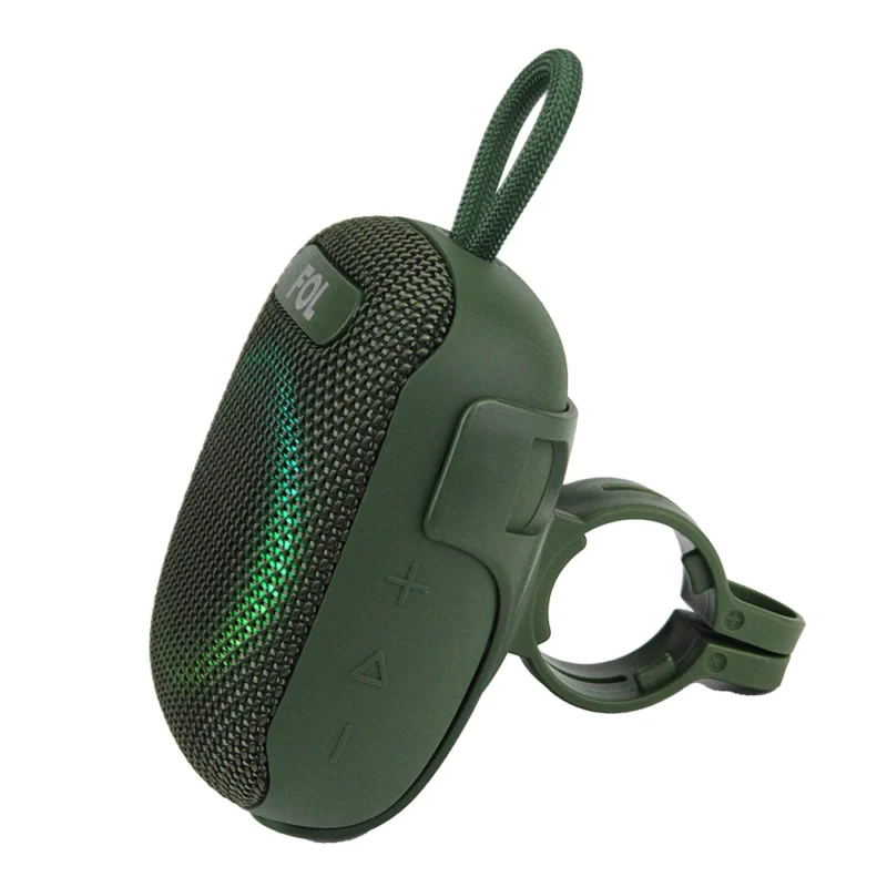 FS-S195 BOCINA TWS CON SOPORTE PARA BICICLETA Y LUZ RGB IPX7
