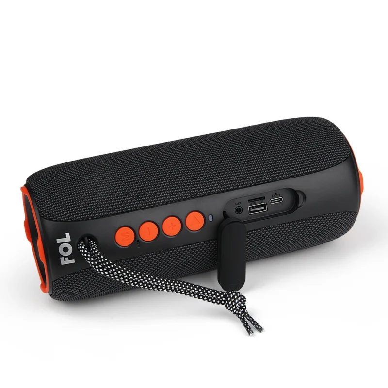 FS-D14 BOCINA BLUETOOTH RECARGABLE PROTECCIÓN IPX5 CON CORREA