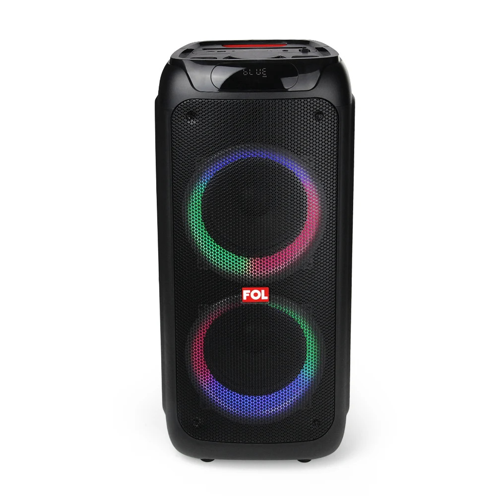 FS-L2208 BOCINA TWS RECARGABLE CON LUZ MICRÓFONO INALÁMBRICO Y CONTROL REMOTO