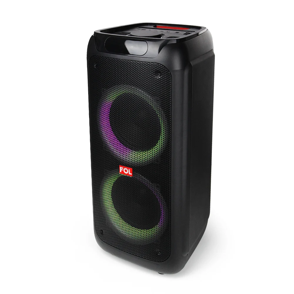 FS-L2208 BOCINA TWS RECARGABLE CON LUZ MICRÓFONO INALÁMBRICO Y CONTROL REMOTO