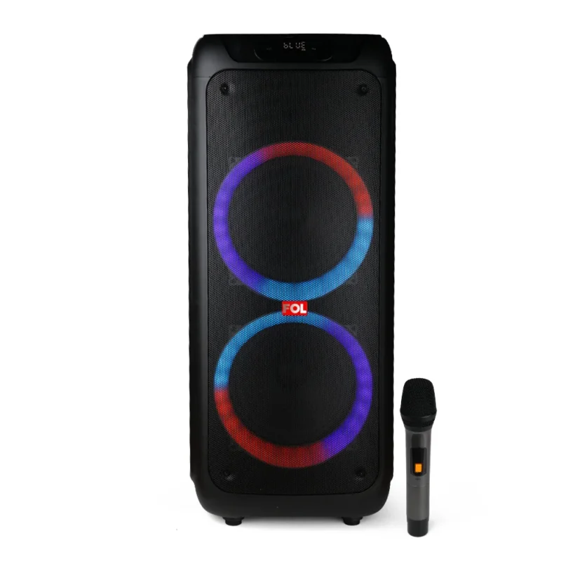 FS-L2210 BOCINA PARA FIESTAS TWS RECARGABLE CON CONTROL REMOTO Y MICRÓFONO INALÁMBRICO 70WATTS