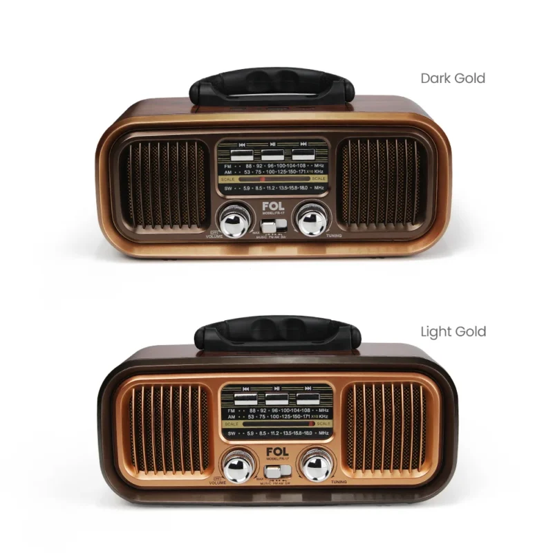 FR-17 BOCINA TWS ESTILO RADIO RETRO, SINTONIZADOR DE BANDA Y AGARRADERA ...