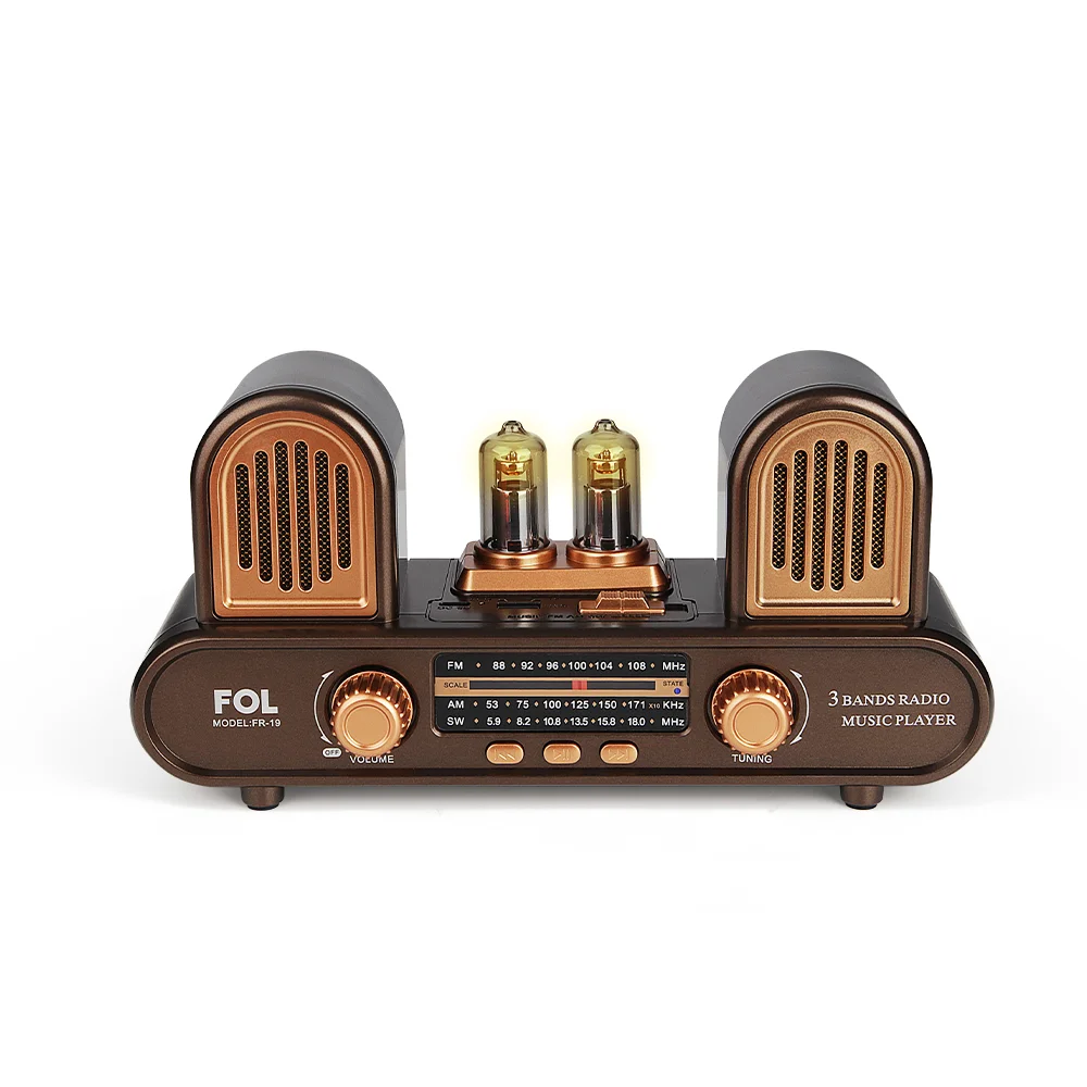 FR-19 BOCINA TWS RETRO, RECARGABLE SINTONIZADOR DE BANDA