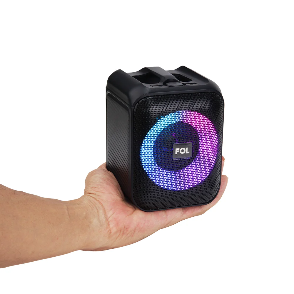 FS-S821 MINI BOCINA TWS RECARGABLE CON LUZ RGB