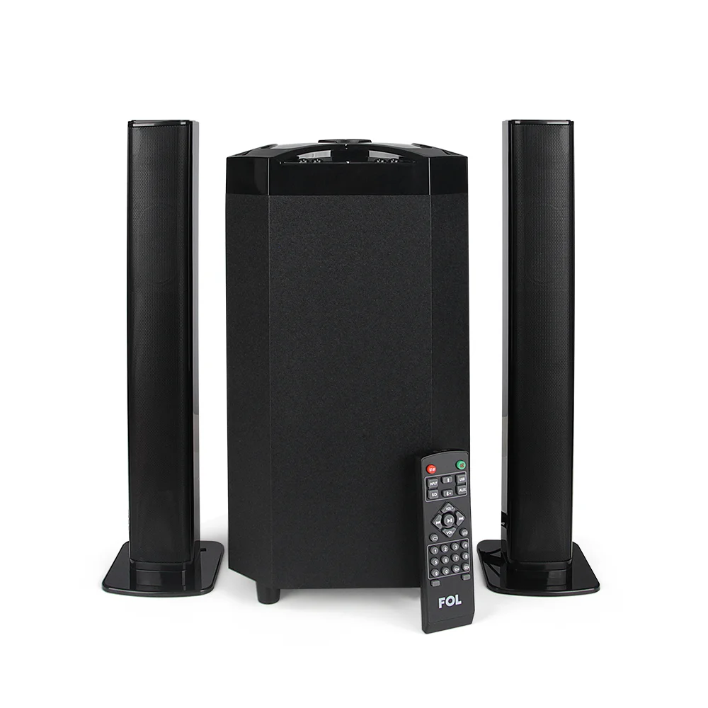 FS-M2801 EQUIPO DE SONIDO DE 2.1 CANALES, CONTROL REMOTO Y LUZ