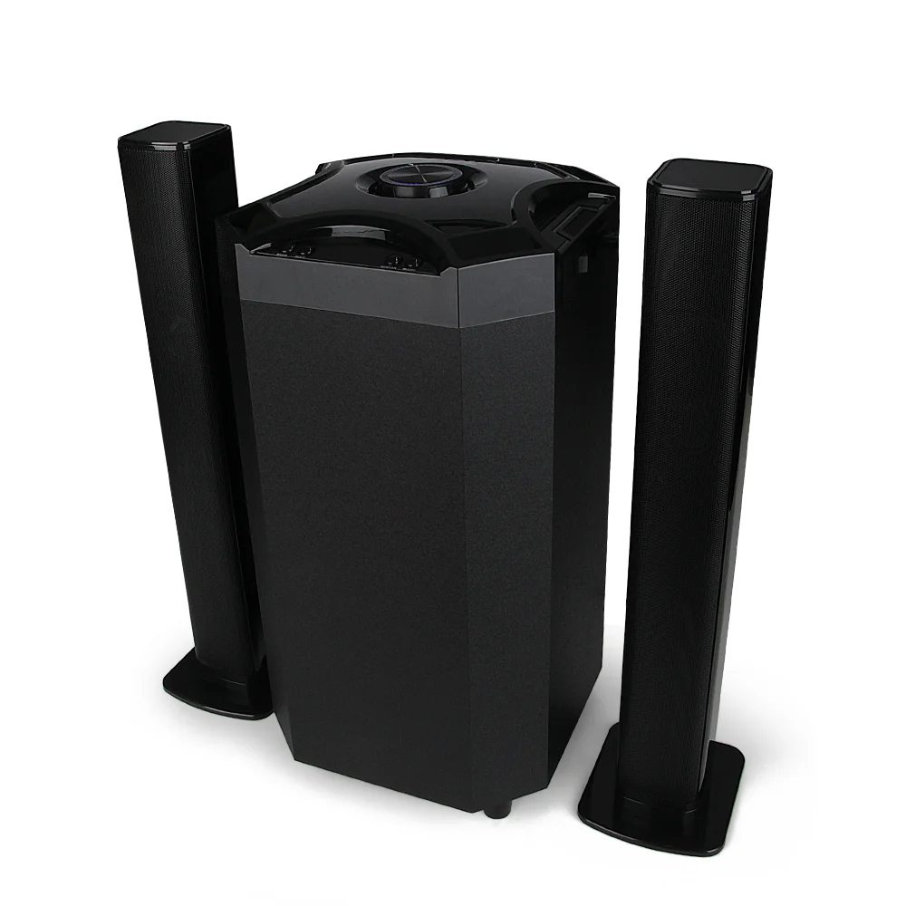 FS-M2801 EQUIPO DE SONIDO DE 2.1 CANALES, CONTROL REMOTO Y LUZ